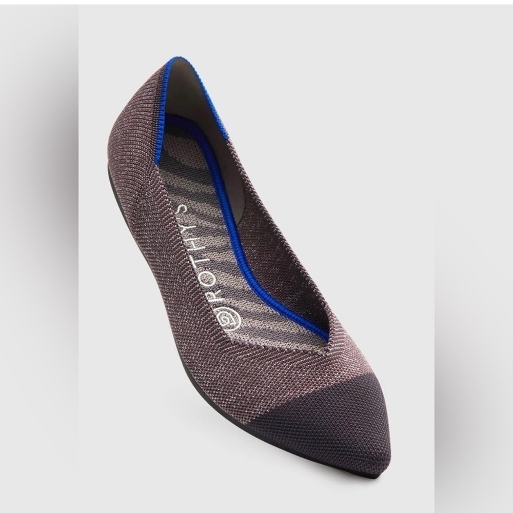 Rothy's The Point in Twilight‎ Metallic Captoe Retired Women's Size 11.5